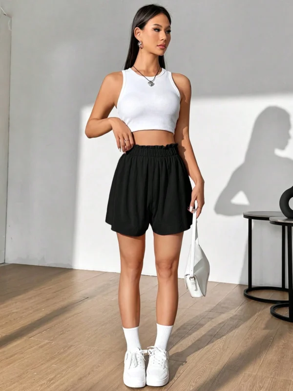 SHEIN MOOSTA Shorts amples froncée – Image 5