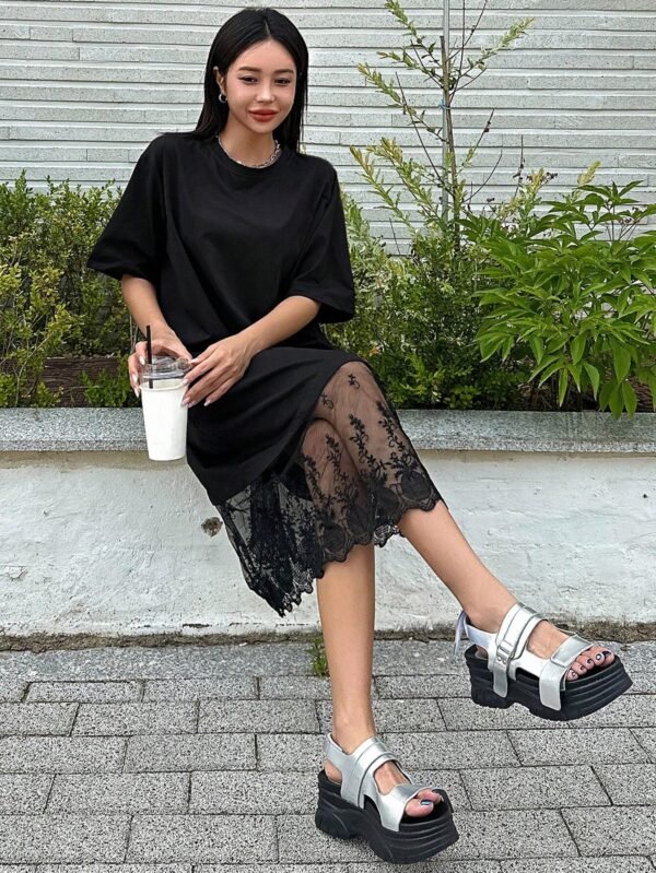 DAZY Robe T-shirt à manches amples – Image 8
