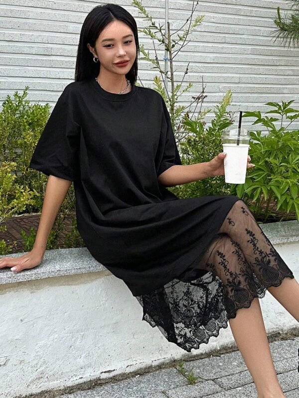 DAZY Robe T-shirt à manches amples – Image 4