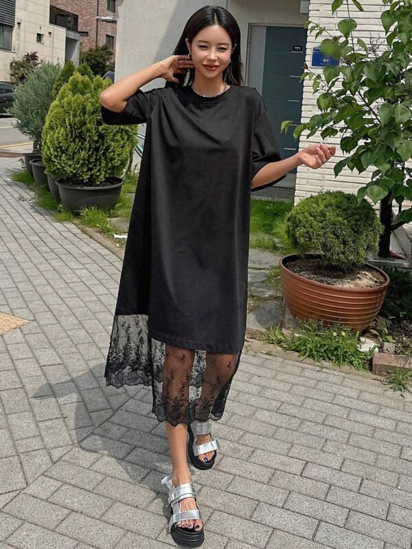 DAZY Robe T-shirt à manches amples – Image 7