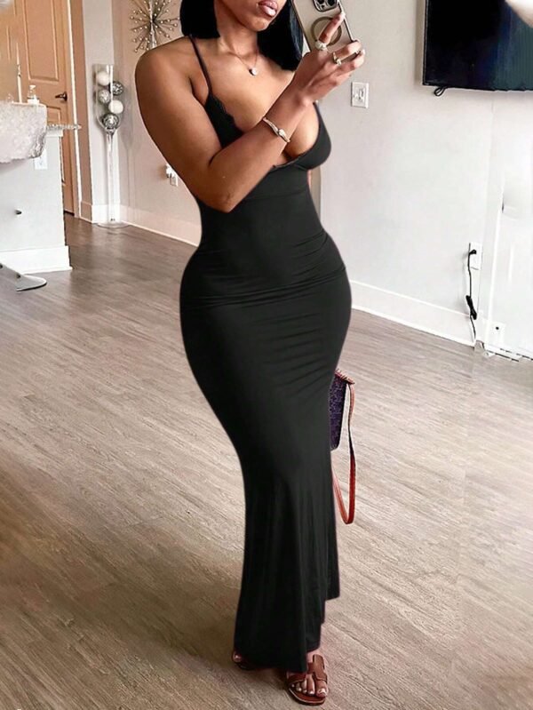SHEIN Slayr Robe longue en dentelle florale – Image 2