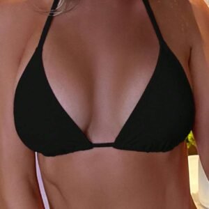 SHEIN Swim Haut bikini ras-du-cou