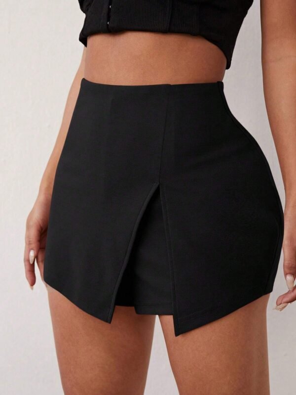 SHEIN SXY Jupe-short fendue unie – Image 3