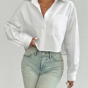 SHEIN ChicEase Chemise, épaulesTombantes