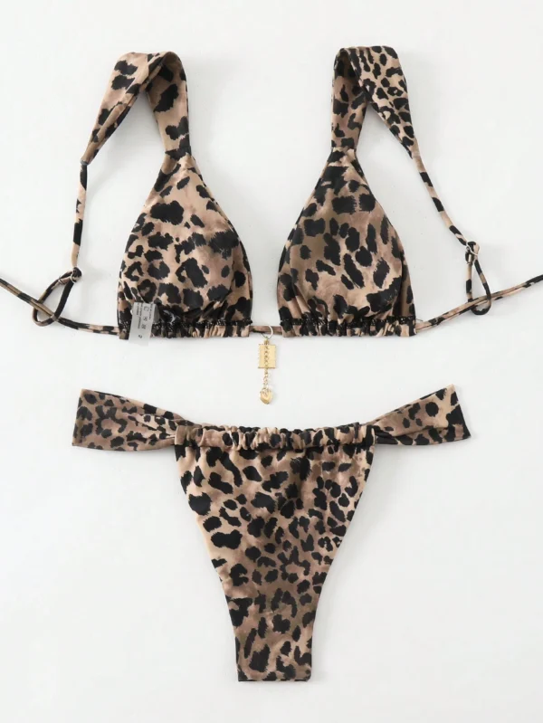 SHEIN Swim 2 pièces bikini léopard – Image 2