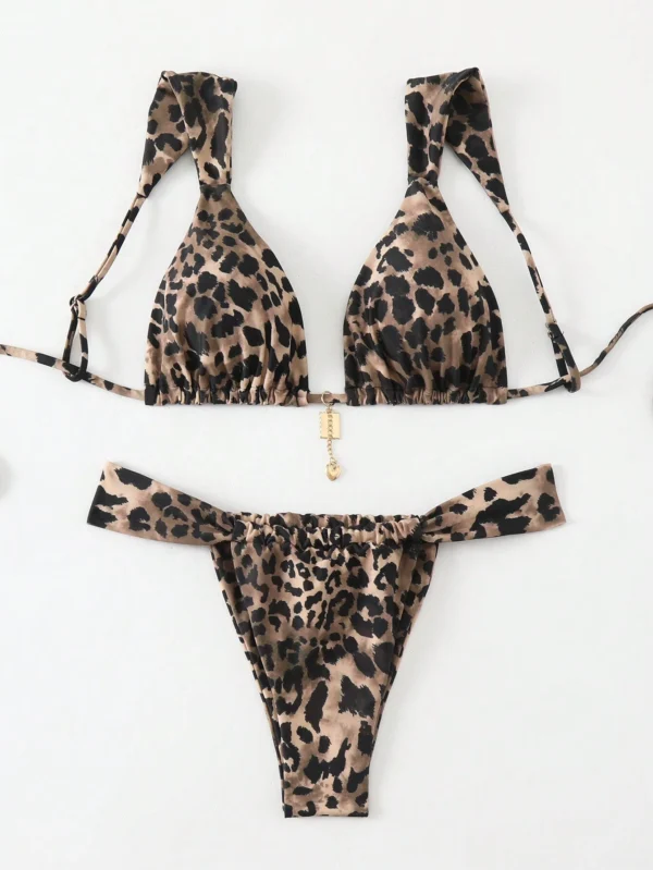SHEIN Swim 2 pièces bikini léopard – Image 3