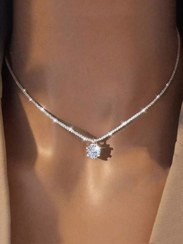 1 pièce Petit pendentif en diamant unique