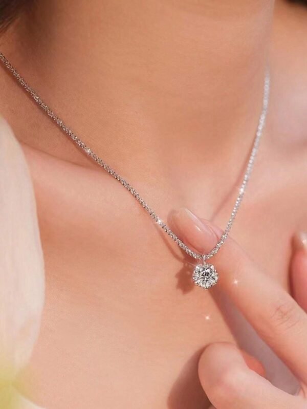 1 pièce Petit pendentif en diamant unique – Image 9