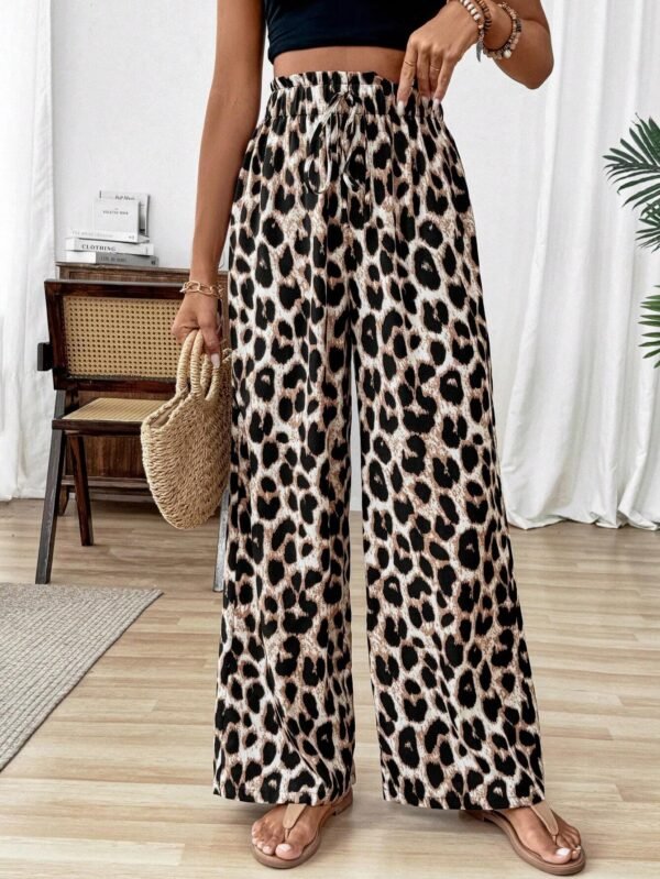 SHEIN ChicEase Pantalon large imprimé