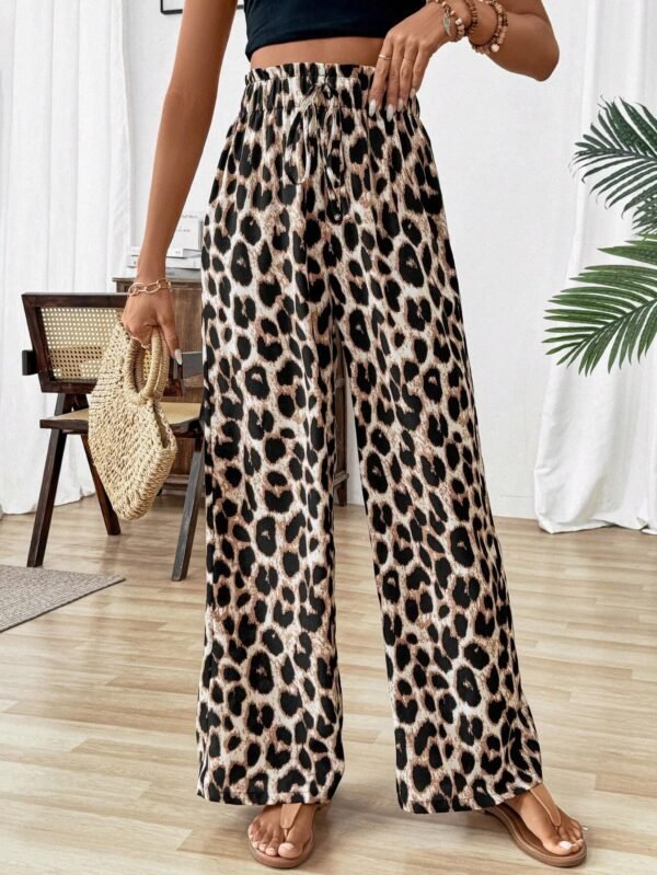 SHEIN ChicEase Pantalon large imprimé – Image 5