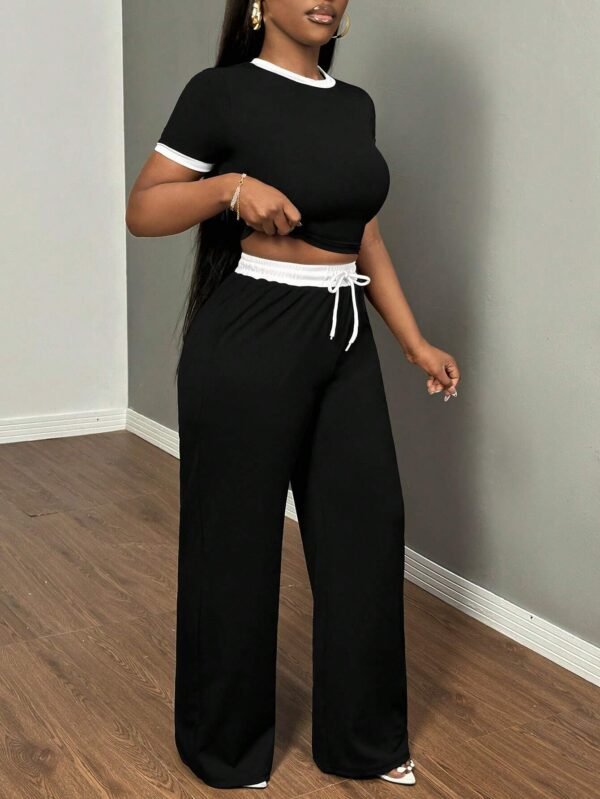 SHEIN SXY EnsembleT-shirt pantalonTaille – Image 5