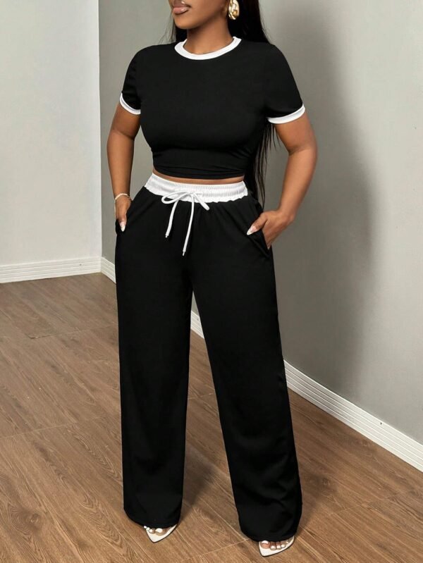 SHEIN SXY EnsembleT-shirt pantalonTaille – Image 6