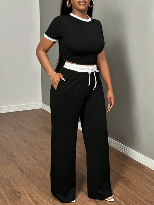 SHEIN SXY EnsembleT-shirt pantalonTaille – Image 8