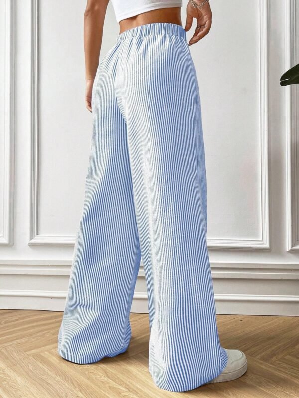 SHEIN EZwear PantalonTissé à rayures – Image 4