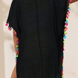 SHEIN Swim Robe plage ample pompons