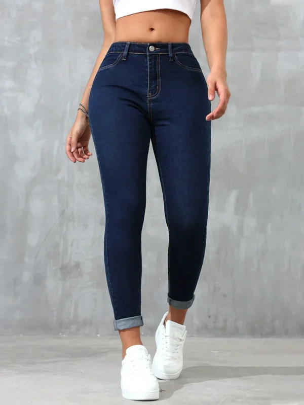 SHEIN Essnce Jean Skinny Avec Poches – Image 5