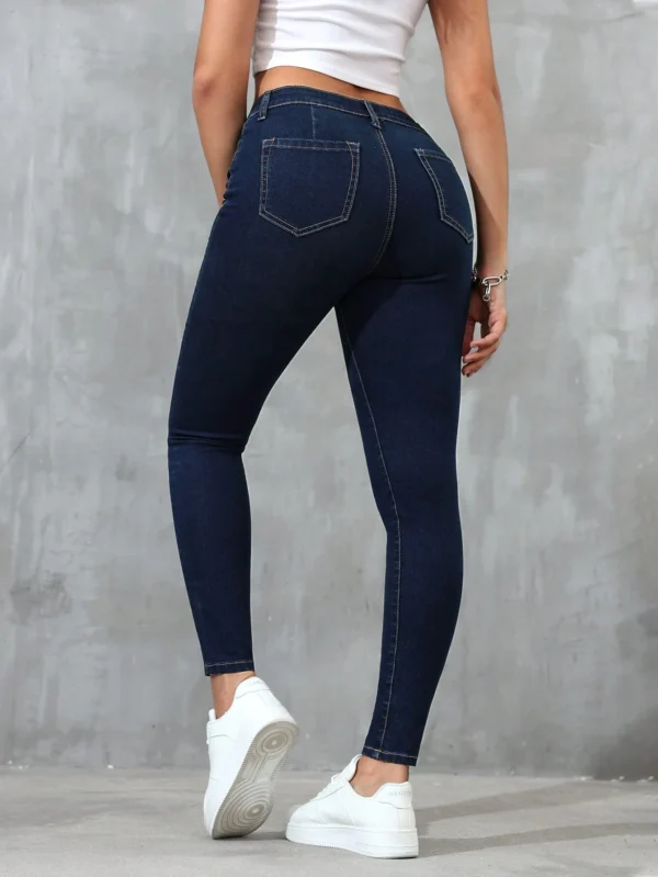 SHEIN Essnce Jean Skinny Avec Poches – Image 3