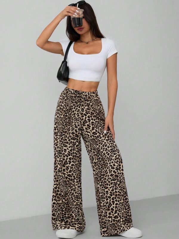 SHEIN PETITE Pantalon large à imprimé – Image 6