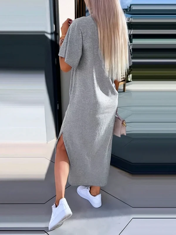 INAWLY Robe décontractée avec fente s