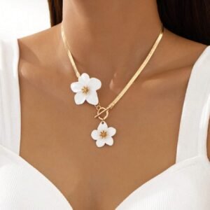 1 pièce Pendentif de collieravec un design floral