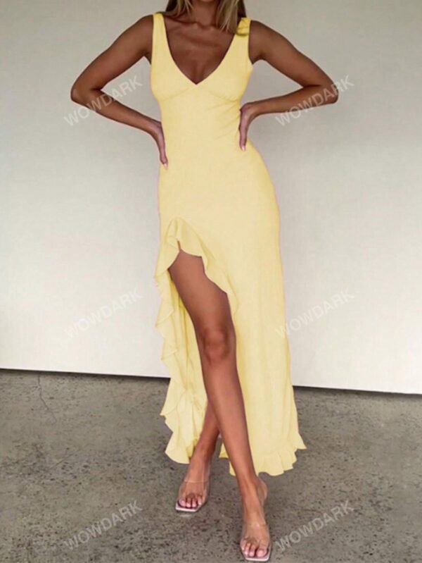 Robe d'été femme WOWDARK à col en V – Image 4