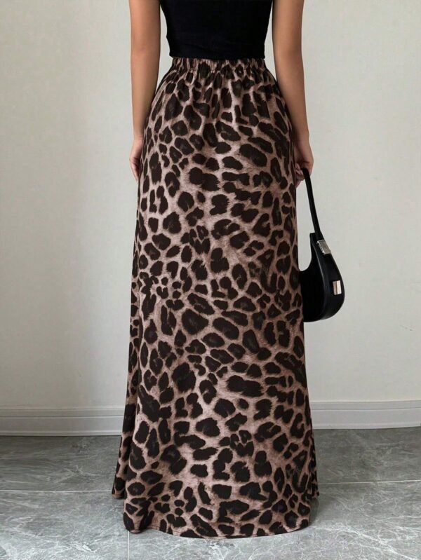 SHEIN Raffinéa Jupe longue léopardDécontractée – Image 2