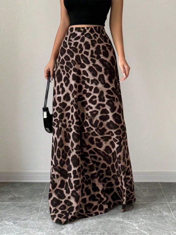 SHEIN Raffinéa Jupe longue léopardDécontractée – Image 6