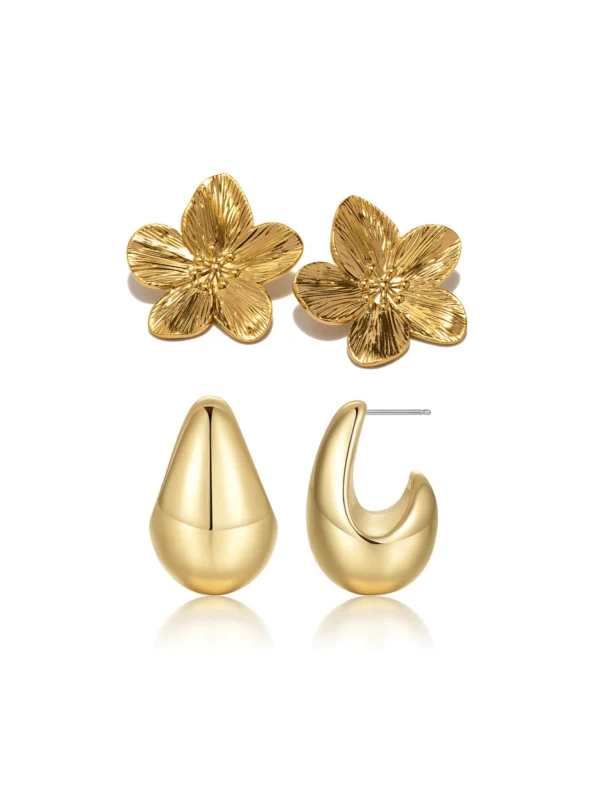 1 Paire Style Punk Boucles D'oreilles Simples – Image 14