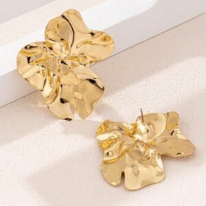 1 paire de boucles d’oreilles à clou en fer