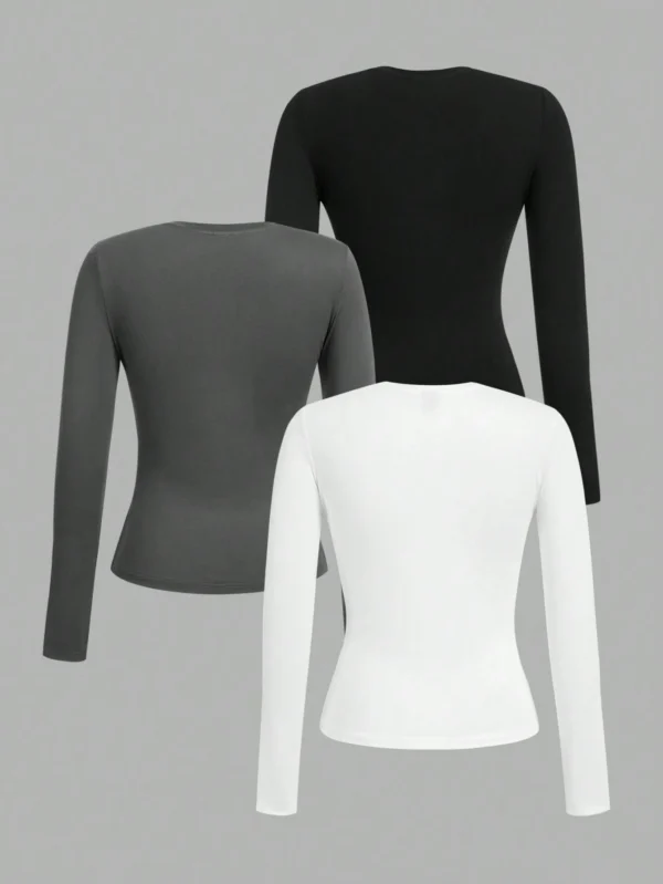 SHEIN EZwear 3 pièces EnsembleDeT-shirts – Image 2