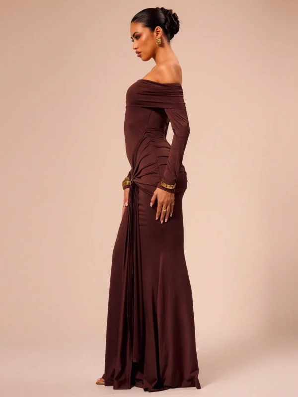 MUSERA Robe longue à manche longue – Image 3