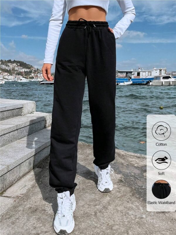 SHEIN Cottnline Pantalon jogging cordon