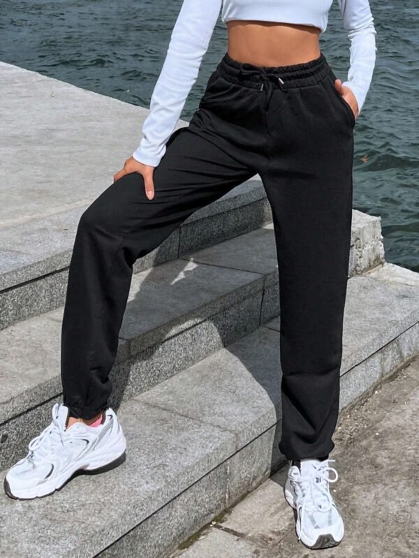 SHEIN Cottnline Pantalon jogging cordon – Image 3