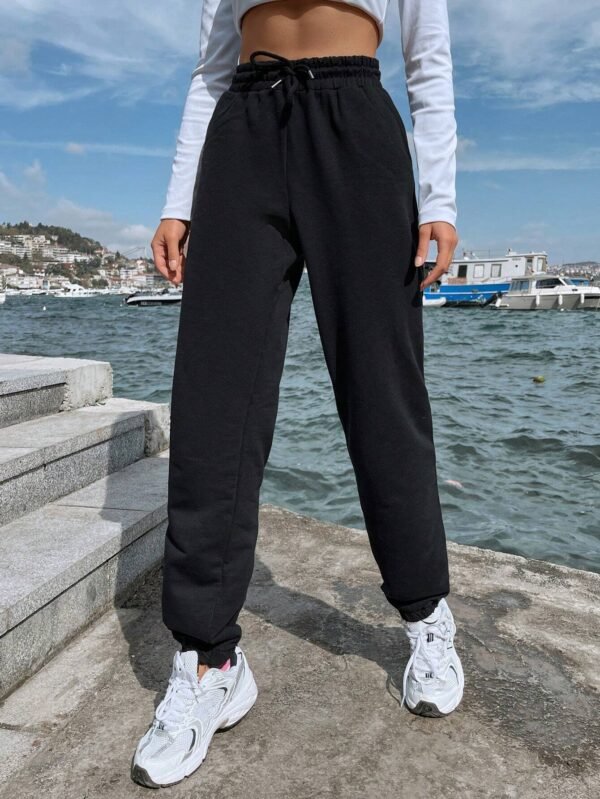 SHEIN Cottnline Pantalon jogging cordon – Image 4