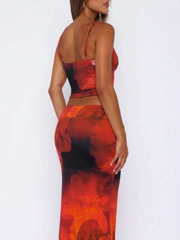 INAWLY Ensemble 2 piècesTie-dye jupe – Image 2