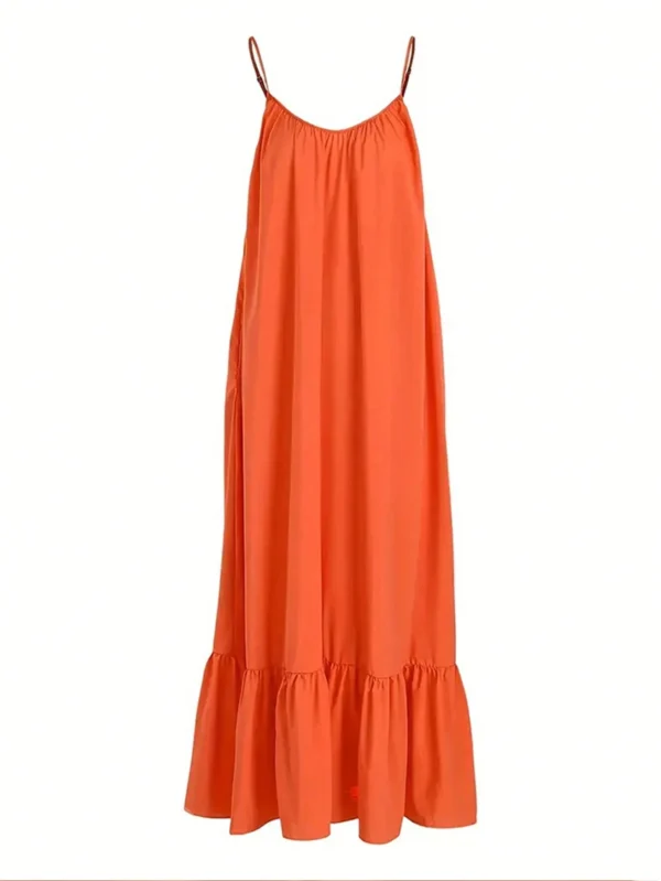 Robe longue à col en V – Image 5