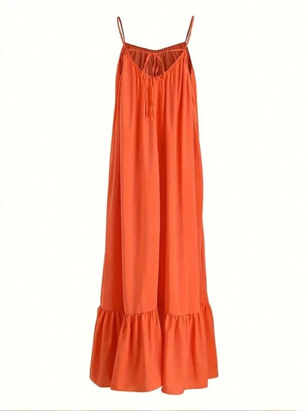 Robe longue à col en V – Image 6