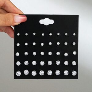20 paires Ensemble de boucles d’oreilles cloutées