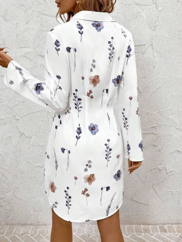 SHEIN Clasi Robe chemise à imprimé floral – Image 3