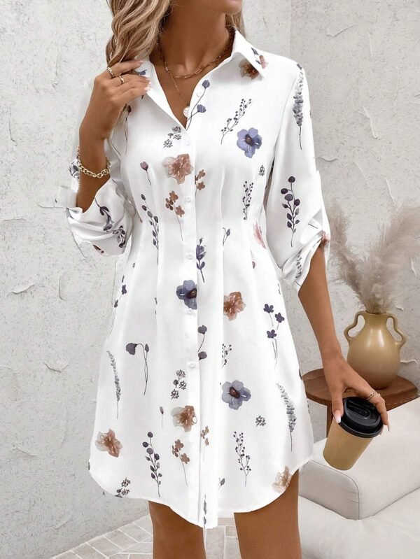 SHEIN Clasi Robe chemise à imprimé floral – Image 9