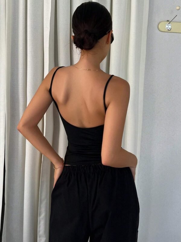 DAZY Camisole ajustée sans dos pour femmes – Image 4