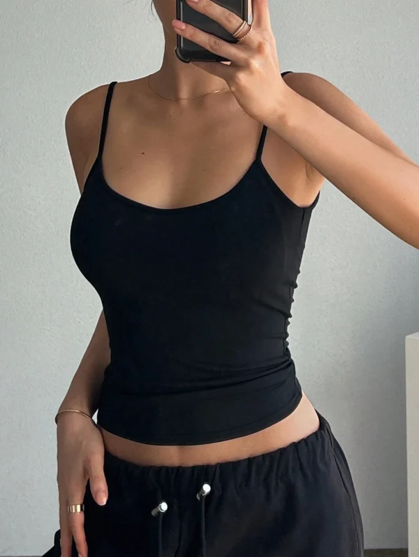 DAZY Camisole ajustée sans dos pour femmes – Image 5