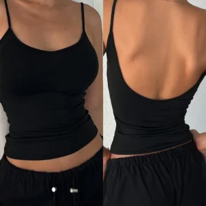 DAZY Camisole ajustée sans dos pour femmes
