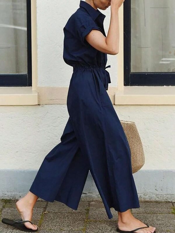 INAWLY Combinaison casual été  avec boutons – Image 2