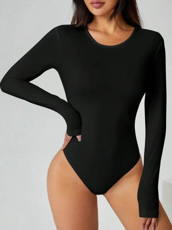 SHEIN PETITE Body blanc manches longues – Image 6