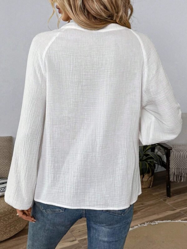 SHEIN LUNE Blouse bohème avec épaulesTombantes – Image 2