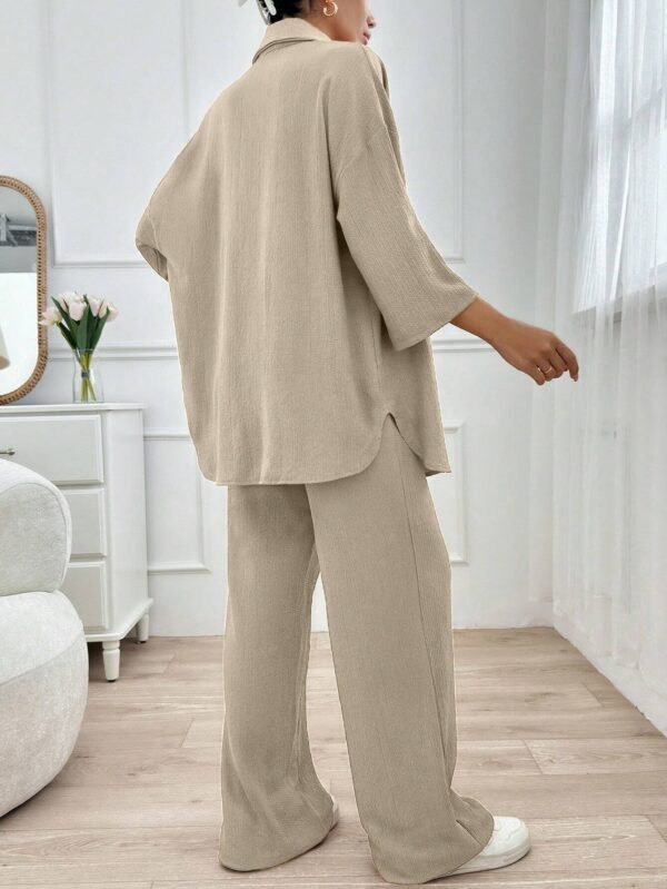 CottnlineTop manches longues pantalon ample – Image 2