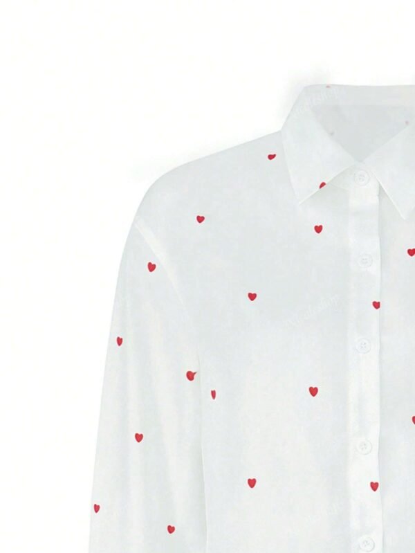 1 pièce Chemise imprimée cœur – Image 9