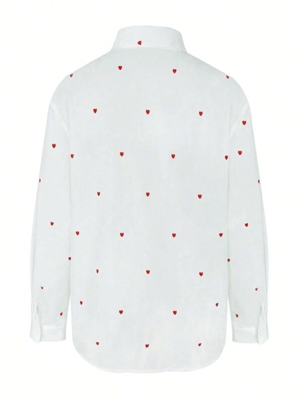 1 pièce Chemise imprimée cœur – Image 6