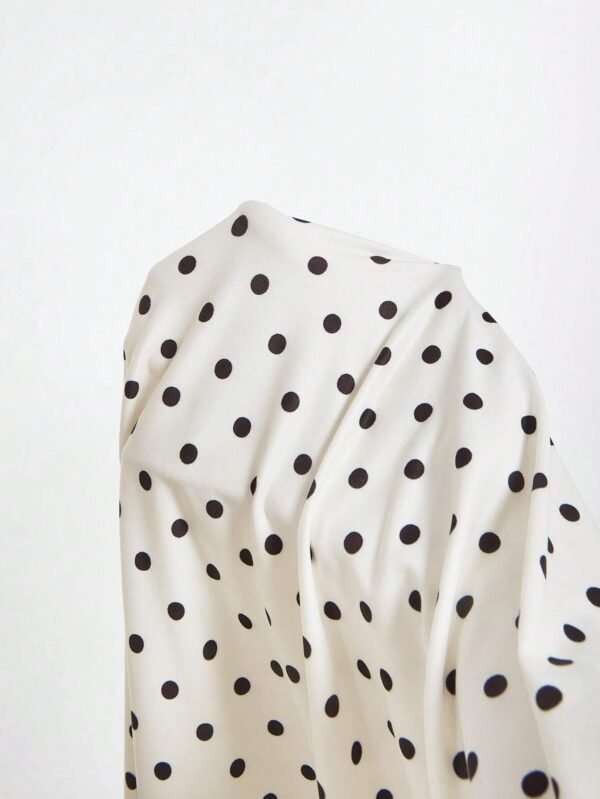 SHEIN X Garcia Sisters Robe à encolure drapée – Image 5